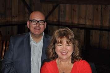 Steven Del Duca - Provincial Liberal Leader, left, with Shelley Blackmore, Liberal candidate, Huron-Bruce. (Photo courtesy of Jim Newman, Shelly Blackmore Campaign Manager)