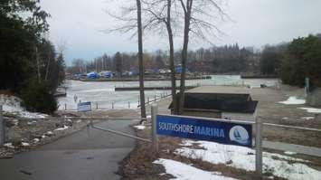 The closed Southshore Marina in Bayfield. (Photo by Bob Montgomery)
