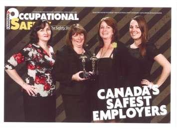 Wellington County safety award picture