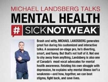 Poster for the Michael Landsberg Talks event at two Bruce-Grey Catholic District School Board schools. (Provided by the Bruce-Grey Catholic District School Board)