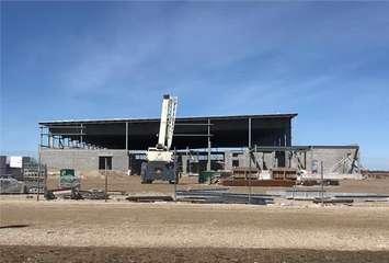 Steve Kerr Memorial Arena construction in Listowel (North Perth photo)