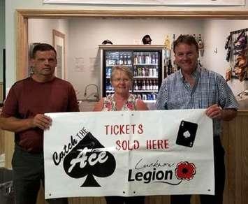 (Left to right) A-C-W Councillor Wayne Forster, Lucknow Legion Branch 309 President Linda Sharpin, and Huron-Kinloss Councillor Jim Hanna (photo submitted)