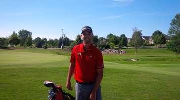 Profession Golfer Michael Gligic of Kitchener was the winner of the 2016 Seaforth Country Classic on Saturday, July 23rd, 2016. (Photo by Bob Montgomery, © 2016).